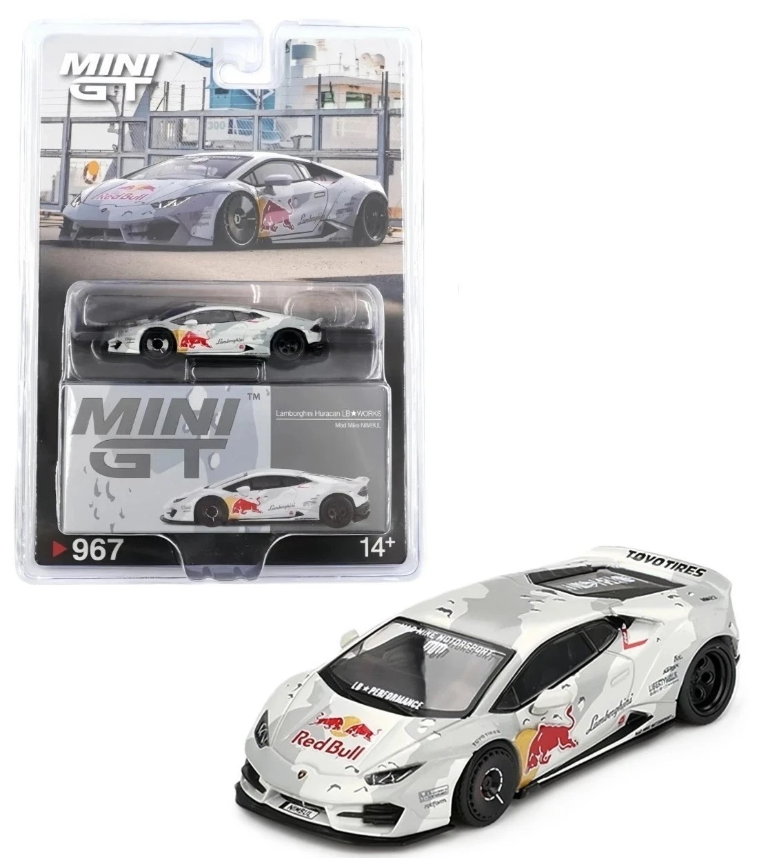 Mini GT 1/64 Lamborghini Huracan LB Works MGT00967-BL - Thumbnail