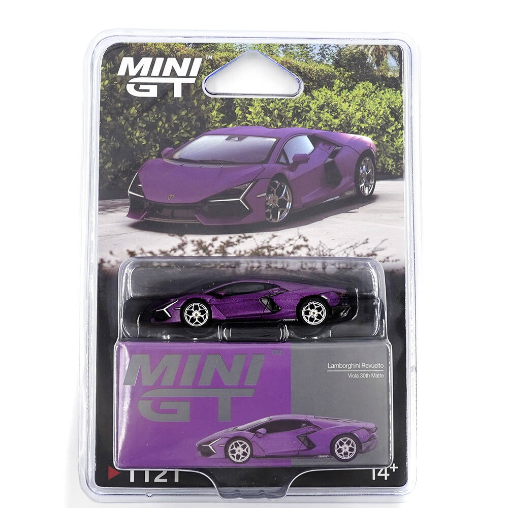 Mini GT 1/64 Lamborghini Revuelto Viola 30th Matte - Blister Paket MGT01121-BL