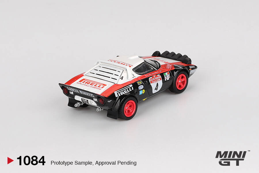 Mini GT 1/64 Lancia Stratos HF #4 1978 Rally Sanremo Winner MGT01084