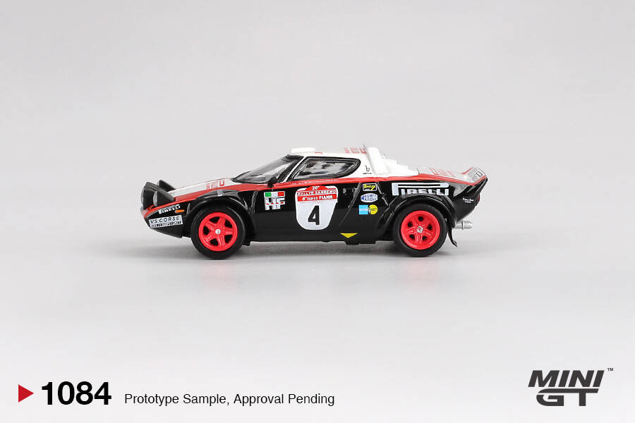 Mini GT 1/64 Lancia Stratos HF #4 1978 Rally Sanremo Winner MGT01084