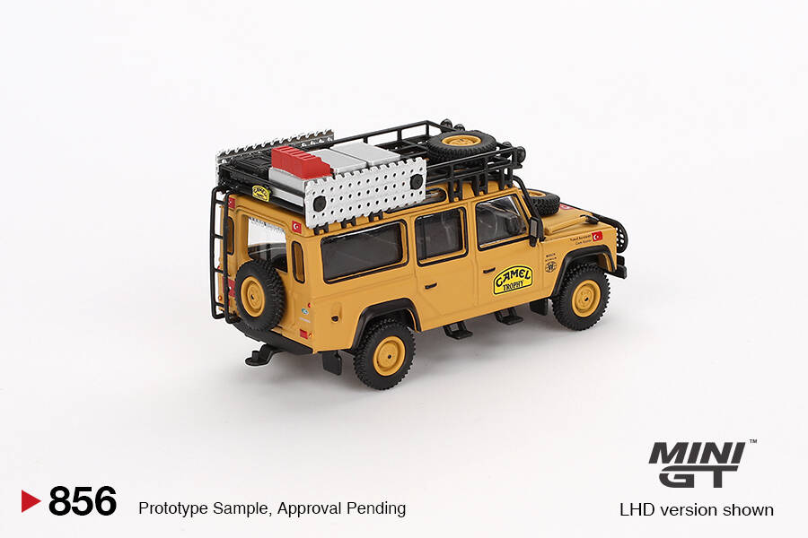 Mini GT 1/64 Land Rover Defender 110 1989 Camel Trophy Amazon Team Turkey Turkey Exclusive MGT00856 Blister Pack