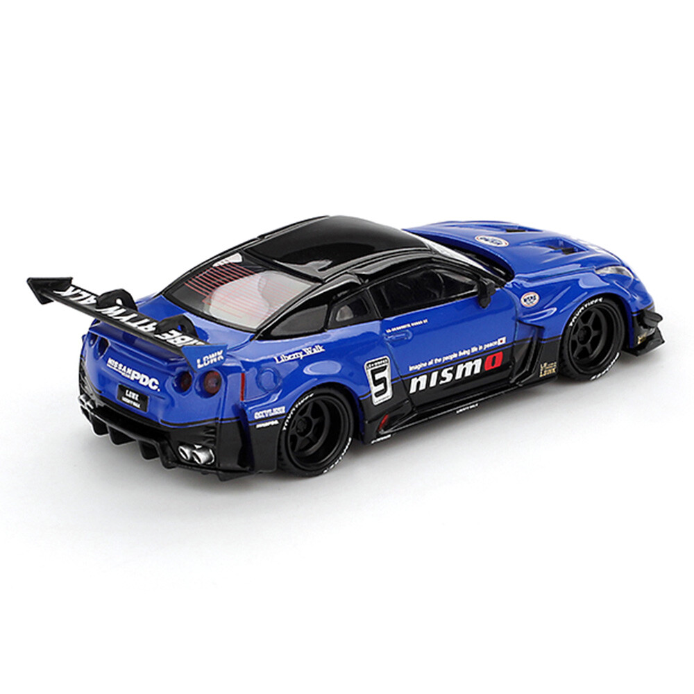 Mini GT 1/64 LB-Silhouette WORKS GT NISSAN 35GT-RR Ver.2 Blue - Blister Paket MGT01124-BL - Thumbnail