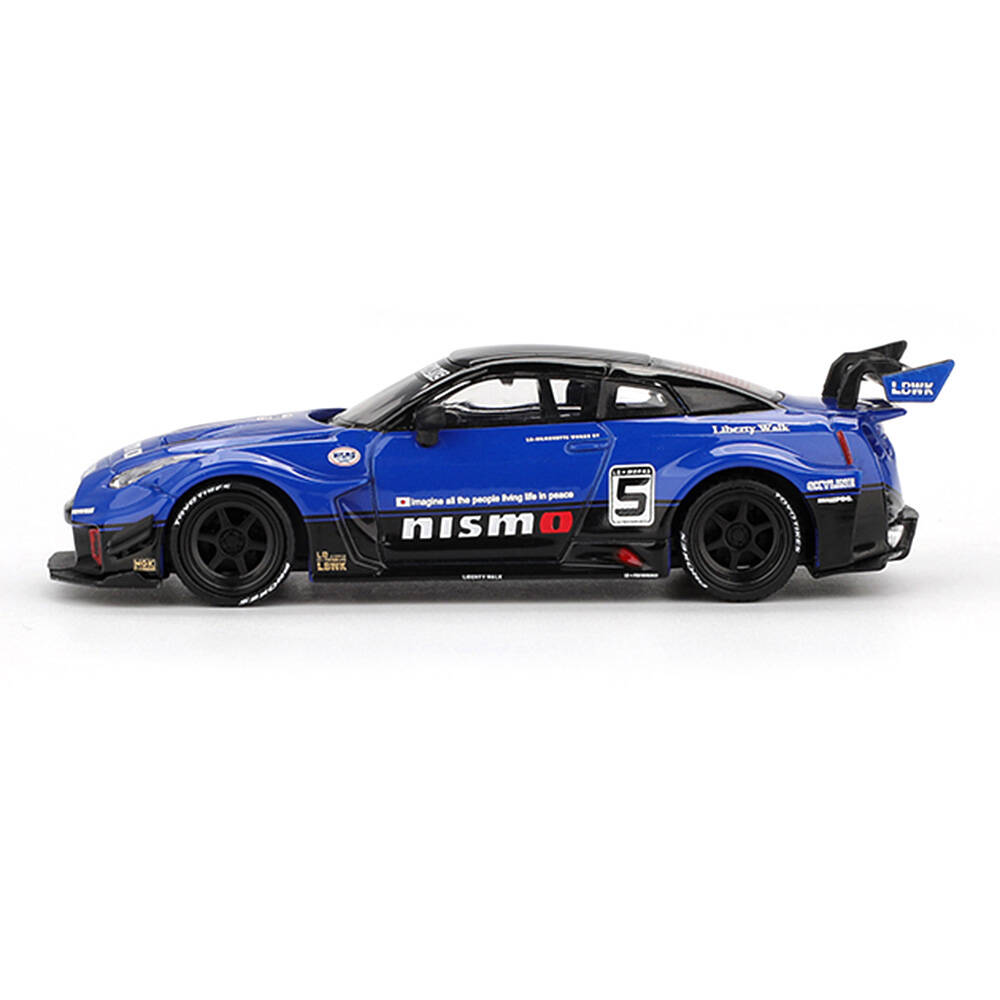 Mini GT 1/64 LB-Silhouette WORKS GT NISSAN 35GT-RR Ver.2 Blue - Blister Paket MGT01124-BL