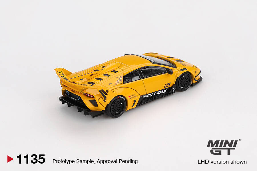 Mini GT 1/64 LB-Silhouette WORKS MURCIELAGO GT Evo Yellow MGT01135