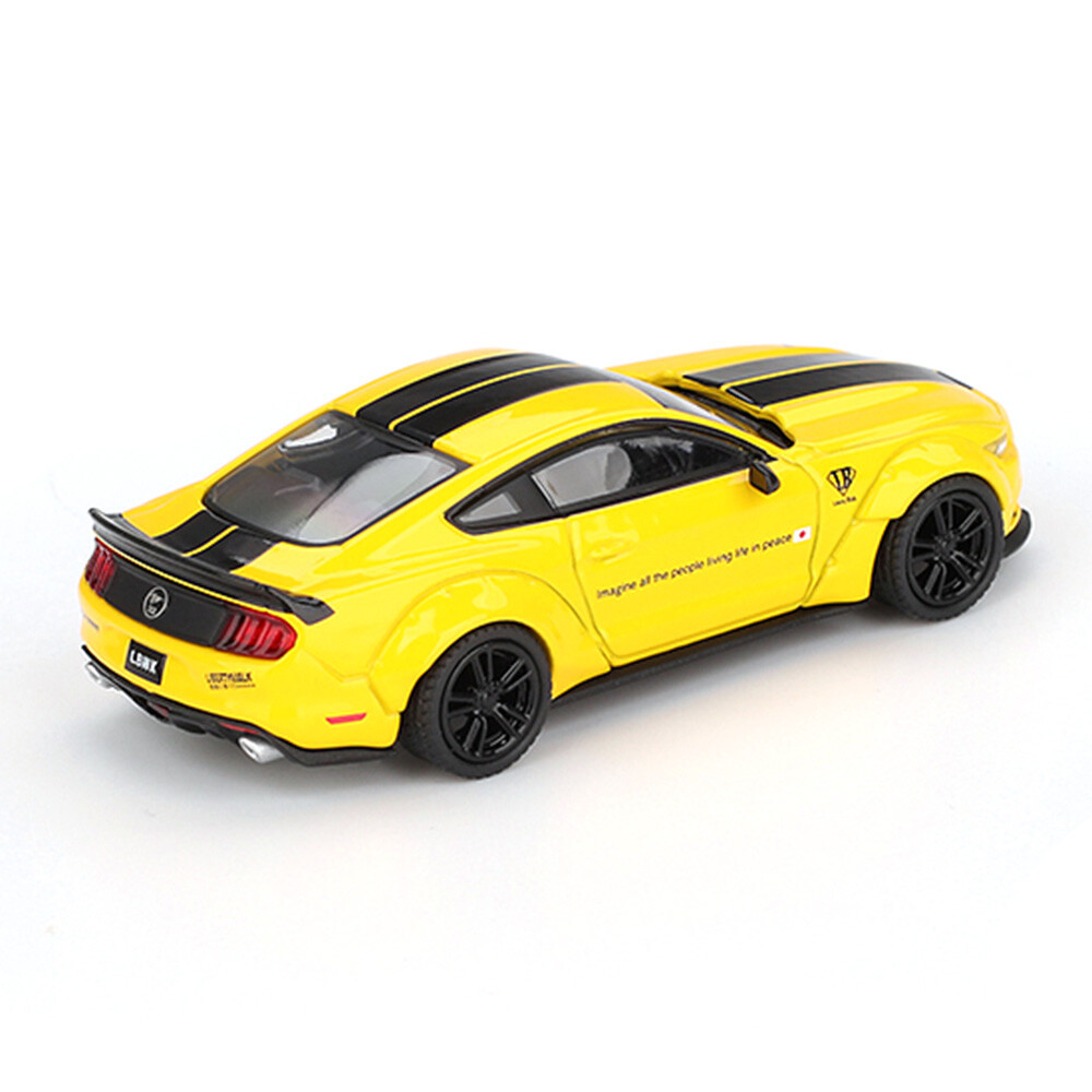 Mini GT 1/64 LB-WORKS FORD MUSTANG Triple Yellow - Blister Paket MGT01077-BL - Thumbnail