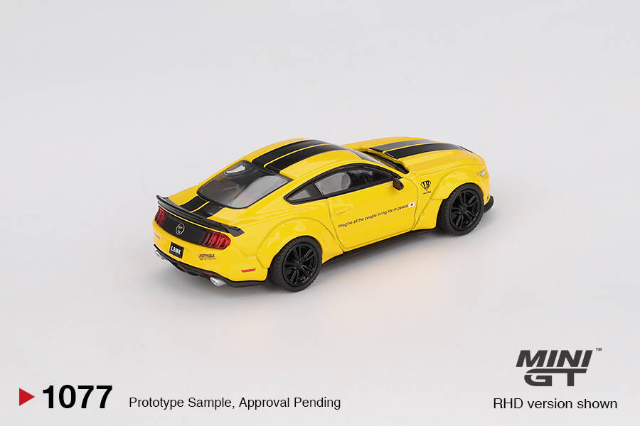 Mini GT 1/64 LB-WORKS FORD MUSTANG Triple Yellow MGT01077