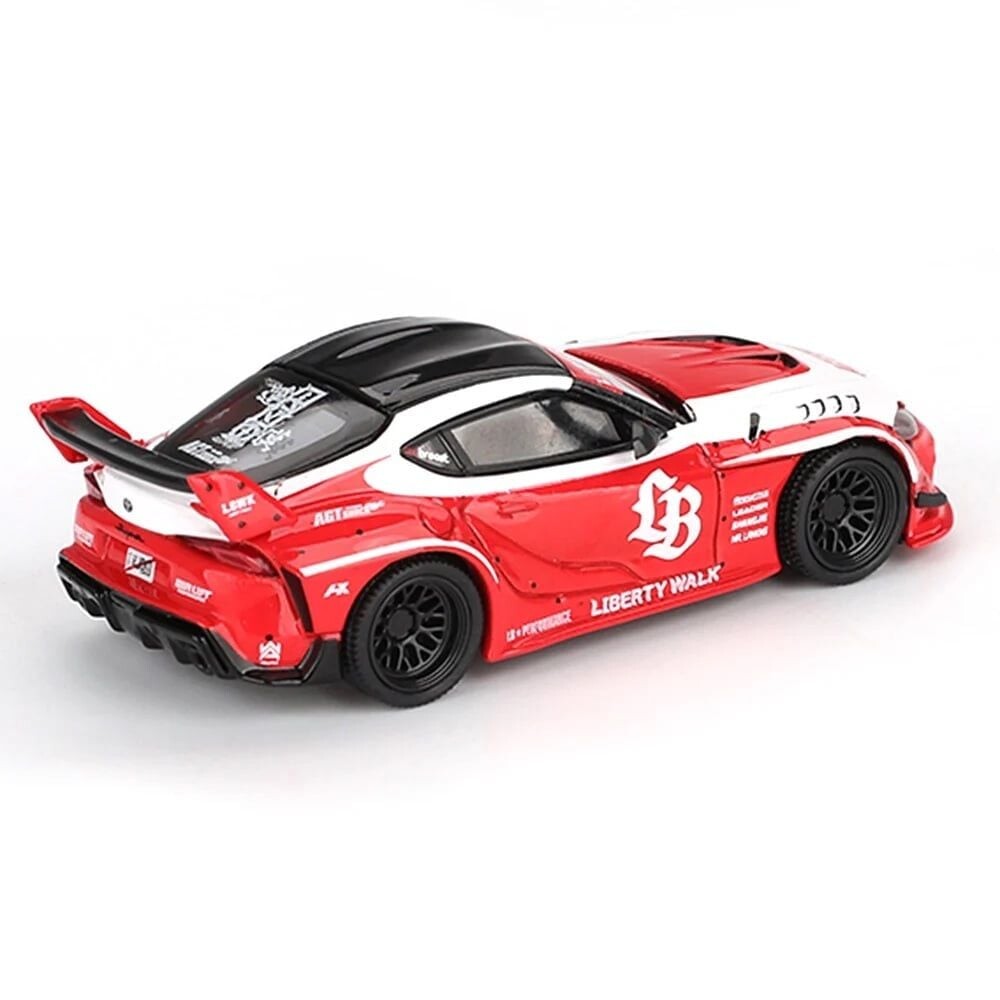 Mini GT 1/64 LB-WORKS Toyota GR Supra Red/White - Blister Paket MGT01103-BL - Thumbnail