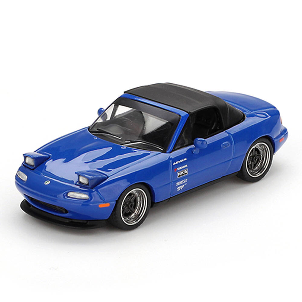 Mini GT 1/64 Mazda Miata MX-5 (NA) Tuned Version Dark Blue - Blister Paket MGT01069-BL