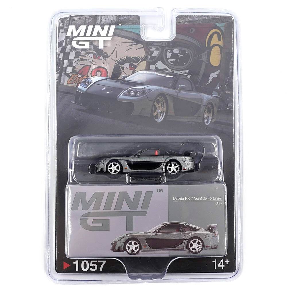Mini GT 1/64 Mazda RX-7 VeilSide Fortune Grey MGT01057-BL