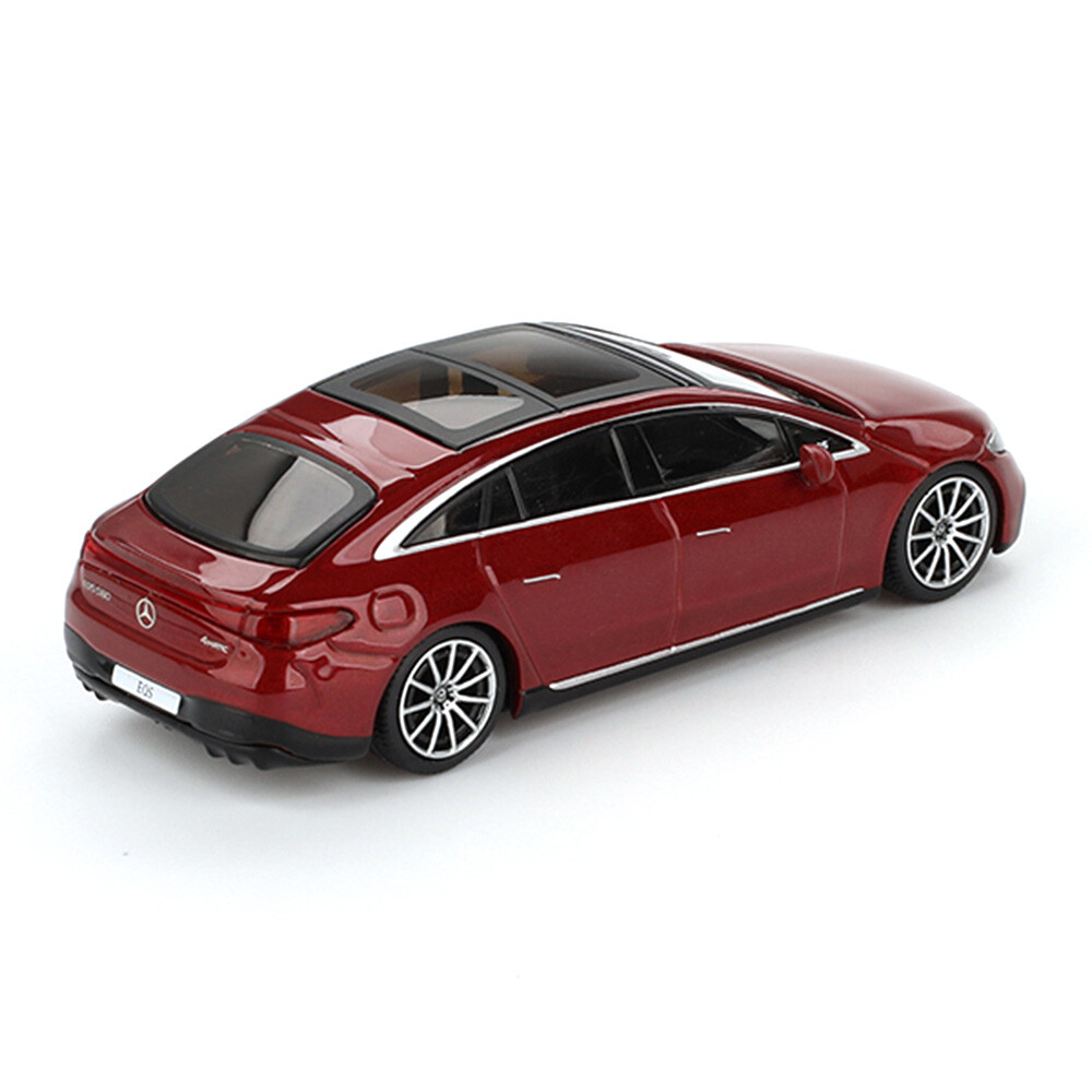 Mini GT 1/64 Mercedes-Benz EQS 580 4MATIC Red Metallic - Blister Paket MGT00970-BL - Thumbnail