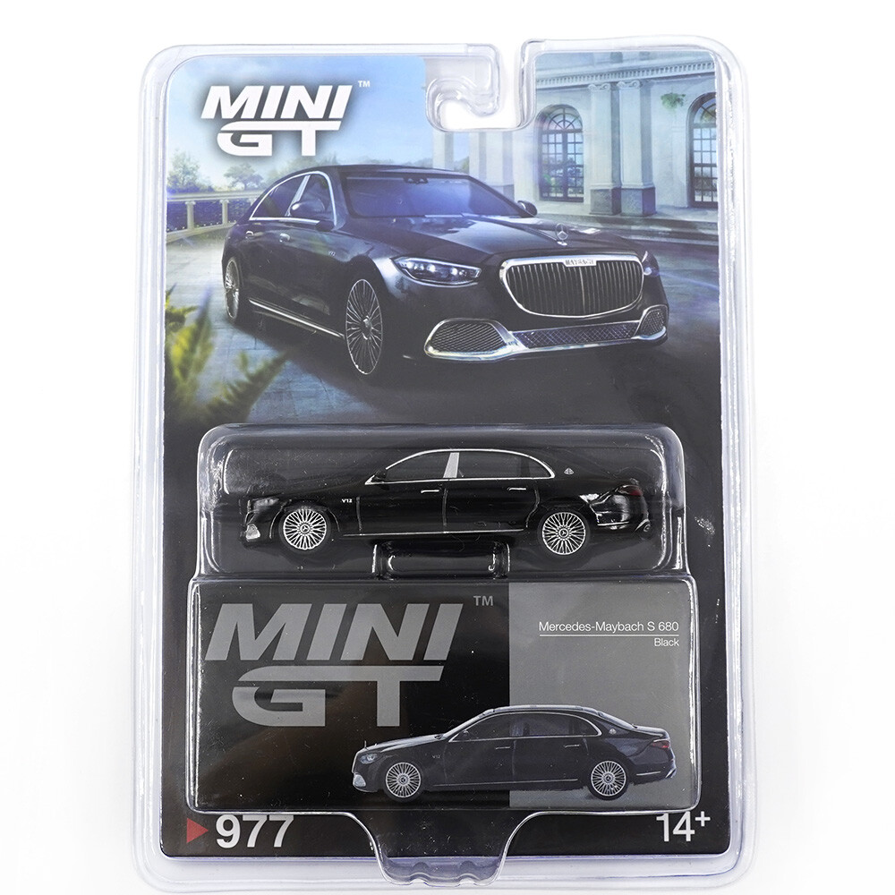 Mini GT 1/64 Mercedes-Maybach S 680 Black - Blister Paket MGT00977-BL - Thumbnail