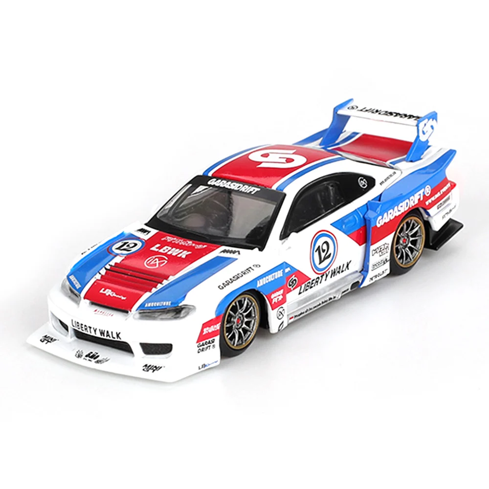 Mini GT 1/64 Nissan LB-Super Silhouette S15 SILVIA GARSIDEIFT x LBWK 2025 - Blister Paket MGT01022-BL - Thumbnail