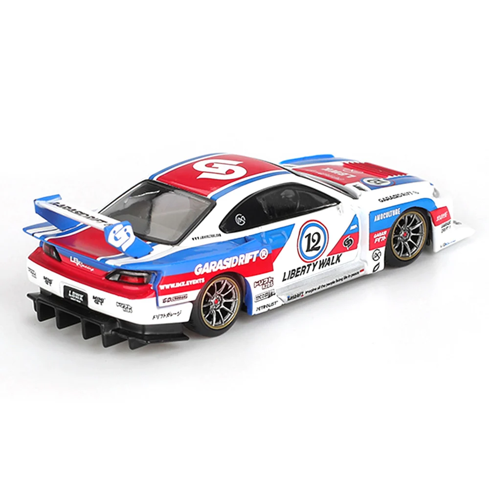 Mini GT 1/64 Nissan LB-Super Silhouette S15 SILVIA GARSIDEIFT x LBWK 2025 - Blister Paket MGT01022-BL - Thumbnail