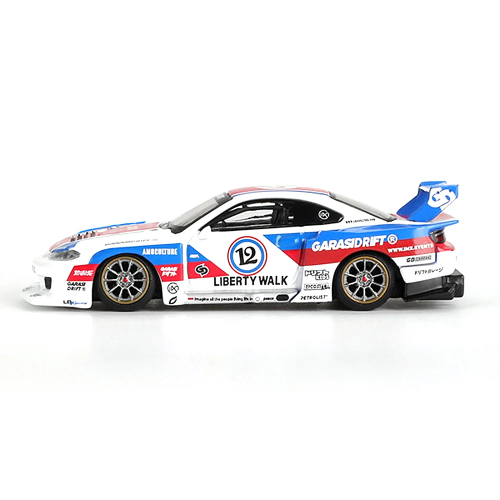 Mini GT 1/64 Nissan LB-Super Silhouette S15 SILVIA GARSIDEIFT x LBWK 2025 - Blister Paket MGT01022-BL