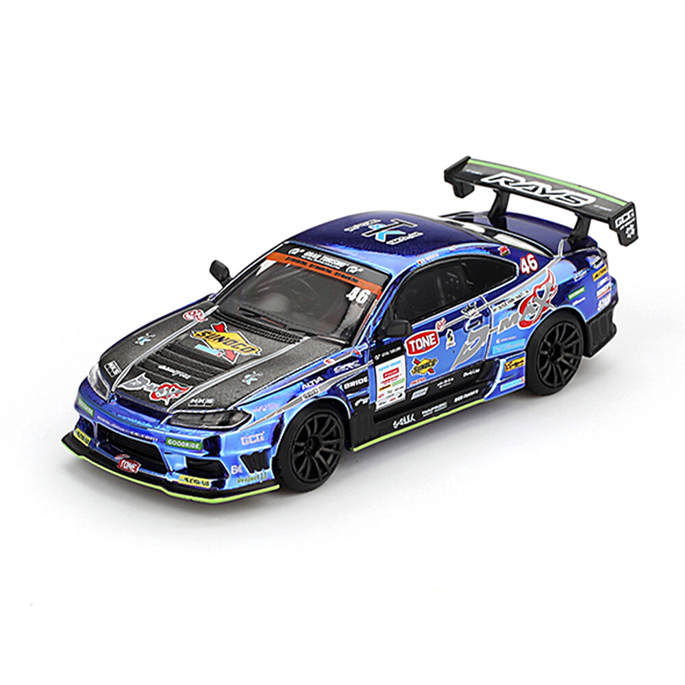 Mini GT 1/64 Nissan Silvia D-MAX #46 MGT00857-BL - Thumbnail