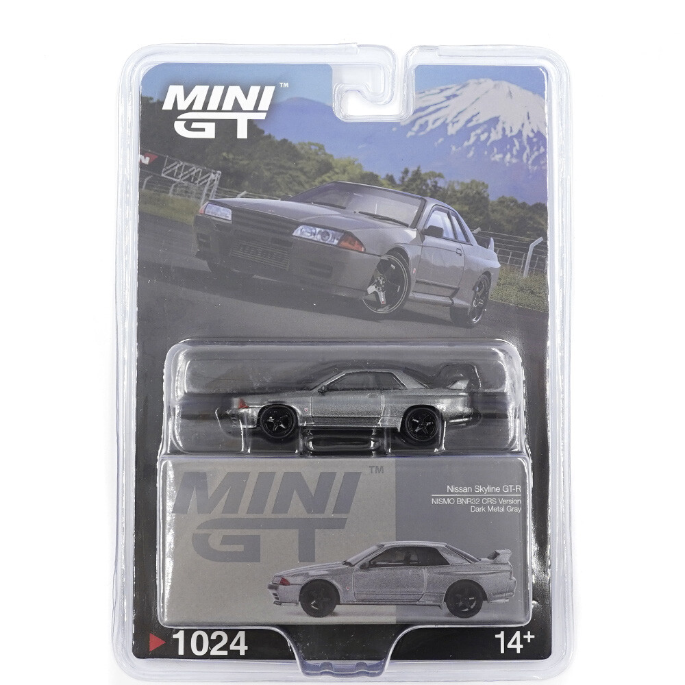 Mini GT 1/64 Nissan Skyline GT-R (NISMO BNR32 CRS Version) Dark Metal Gray - Blister Paket MGT01024-BL - Thumbnail