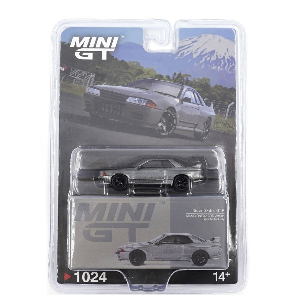 Mini GT 1/64 Nissan Skyline GT-R (NISMO BNR32 CRS Version) Dark Metal Gray - Blister Paket MGT01024-BL