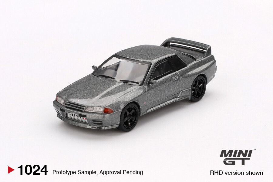 Mini GT 1/64 Nissan Skyline GT-R (NISMO BNR32 CRS Version) Dark Metal Gray MGT01024 - Thumbnail