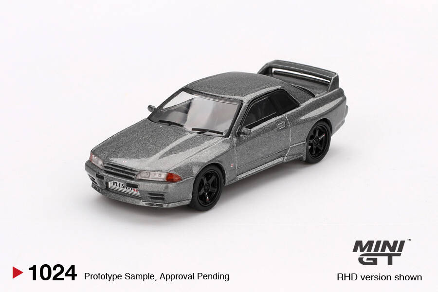 Mini GT 1/64 Nissan Skyline GT-R (NISMO BNR32 CRS Version) Dark Metal Gray MGT01024