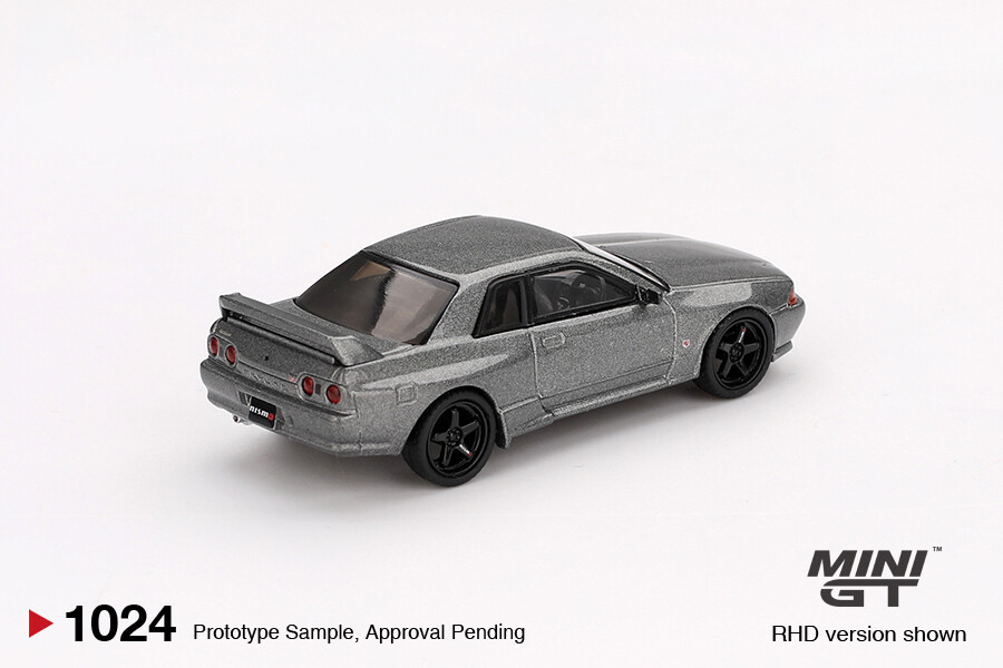 Mini GT 1/64 Nissan Skyline GT-R (NISMO BNR32 CRS Version) Dark Metal Gray MGT01024 - Thumbnail