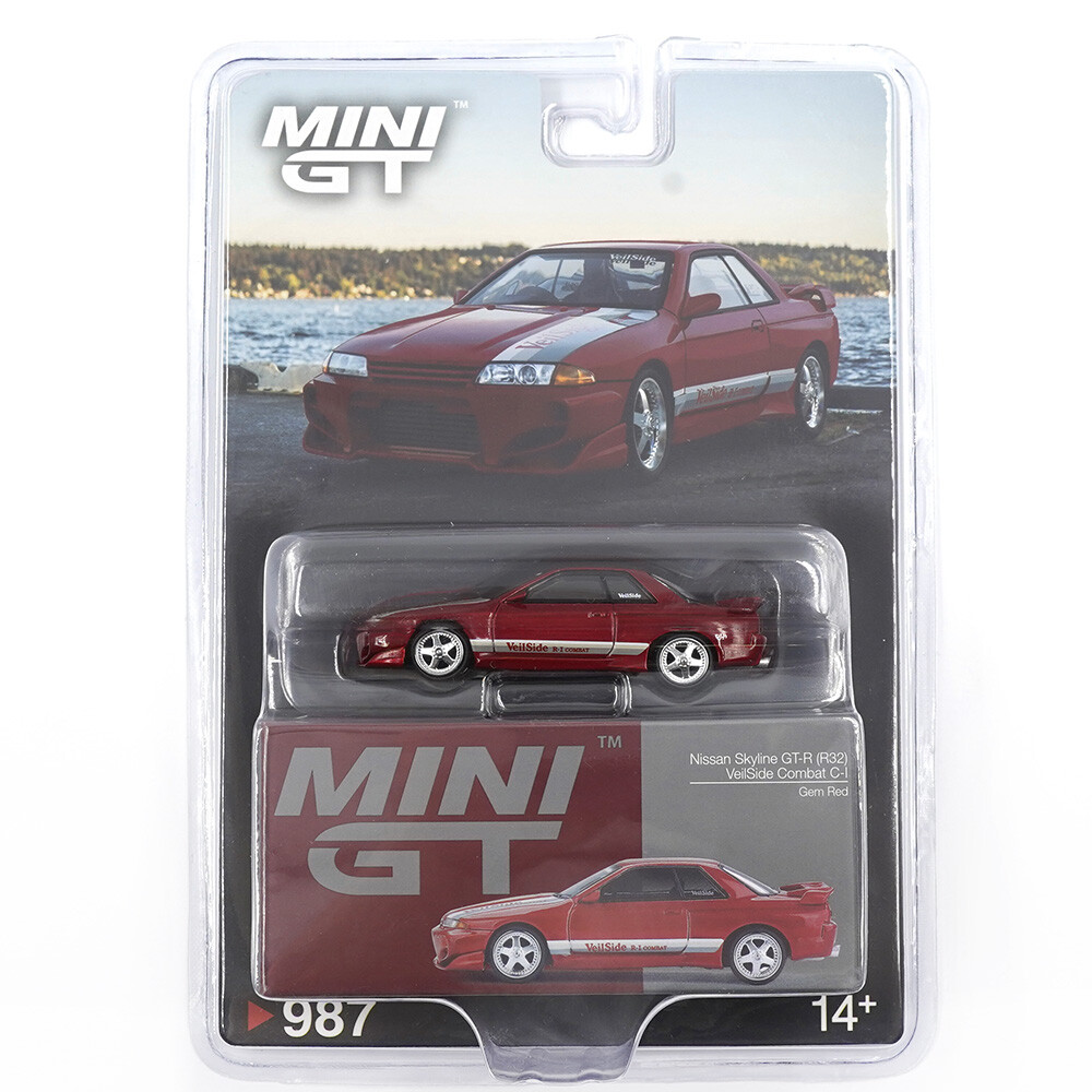 Mini GT 1/64 Nissan Skyline GT-R (R32) VeilSide Combat C-I Gem Red - Blister Paket MGT00987-BL - Thumbnail