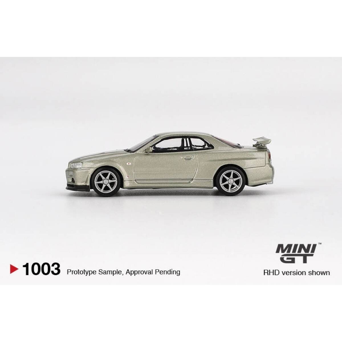 Mini GT 1/64 Nissan Skyline GT-R (R34) V-Spec II Nür Millenium Jade - Blister Paket MGT01003-BL