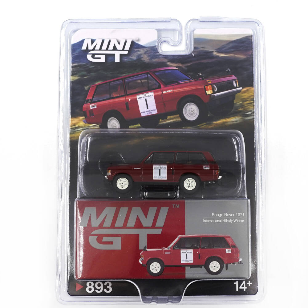Mini GT 1/64 Range Rover 1971 International Hillrally Winner - Blister Paket MGT00893-BL