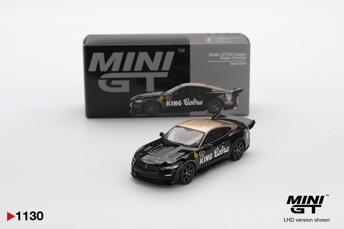 Mini GT 1/64 Shelby GT500 Dragon Snake Concept Black/Gold MGT01130 - Thumbnail