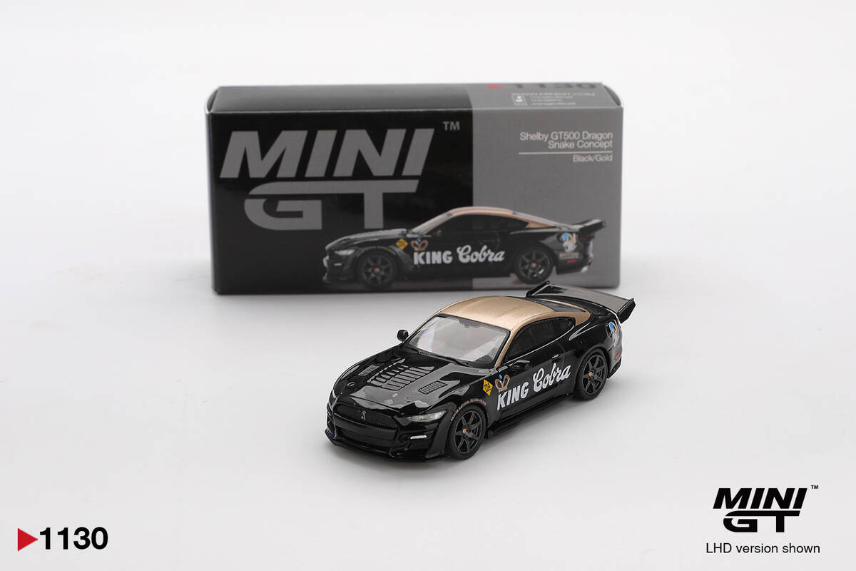 Mini GT 1/64 Shelby GT500 Dragon Snake Concept Black/Gold MGT01130