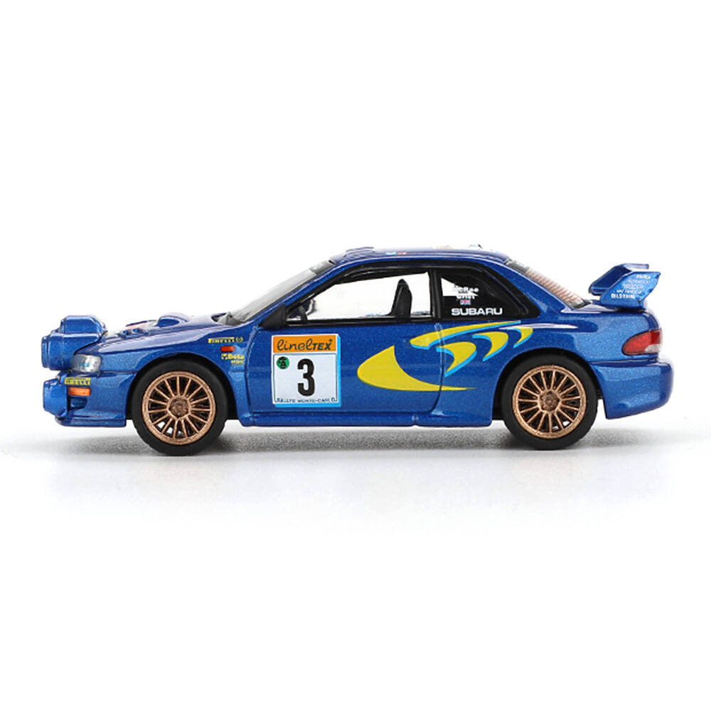 Mini GT 1/64 Subaru Impreza WRC98 1998 Rally Monte-Carlo 3rd Place #3 - Blister Paket MGT00975-BL