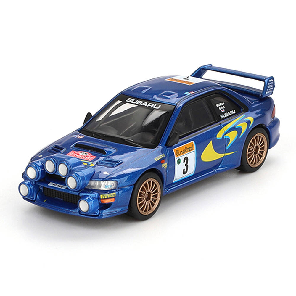 Mini GT 1/64 Subaru Impreza WRC98 1998 Rally Monte-Carlo 3rd Place #3 - Blister Paket MGT00975-BL