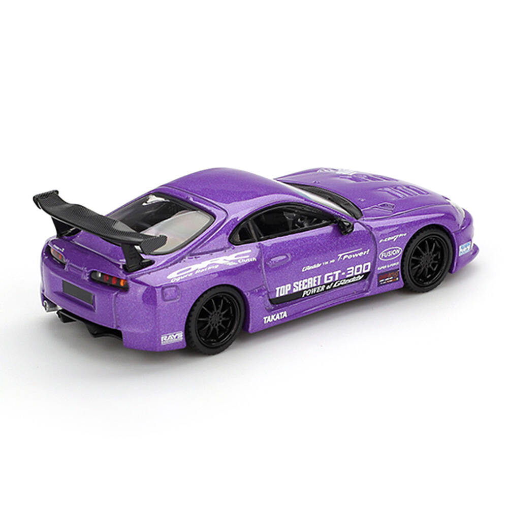 Mini GT 1/64 Toyota Supra (A80) Top Secret GT-300 Top Secret Purple - Blister Paket MGT01067-BL