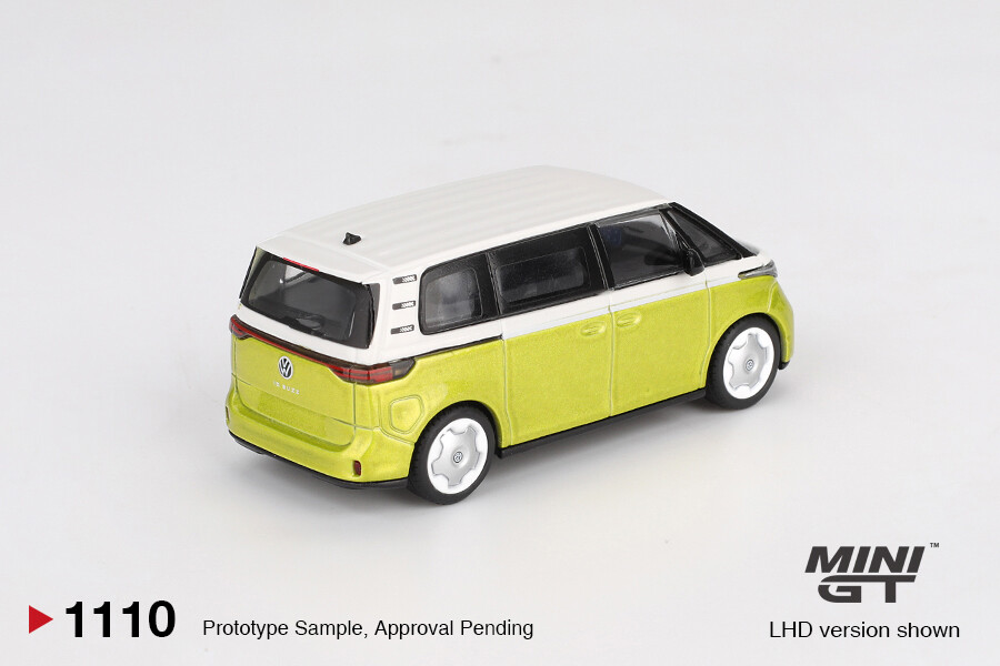 Mini GT 1/64 Volkswagen ID.Buzz Candy White / Pomelo Yellow MGT01110 - Thumbnail