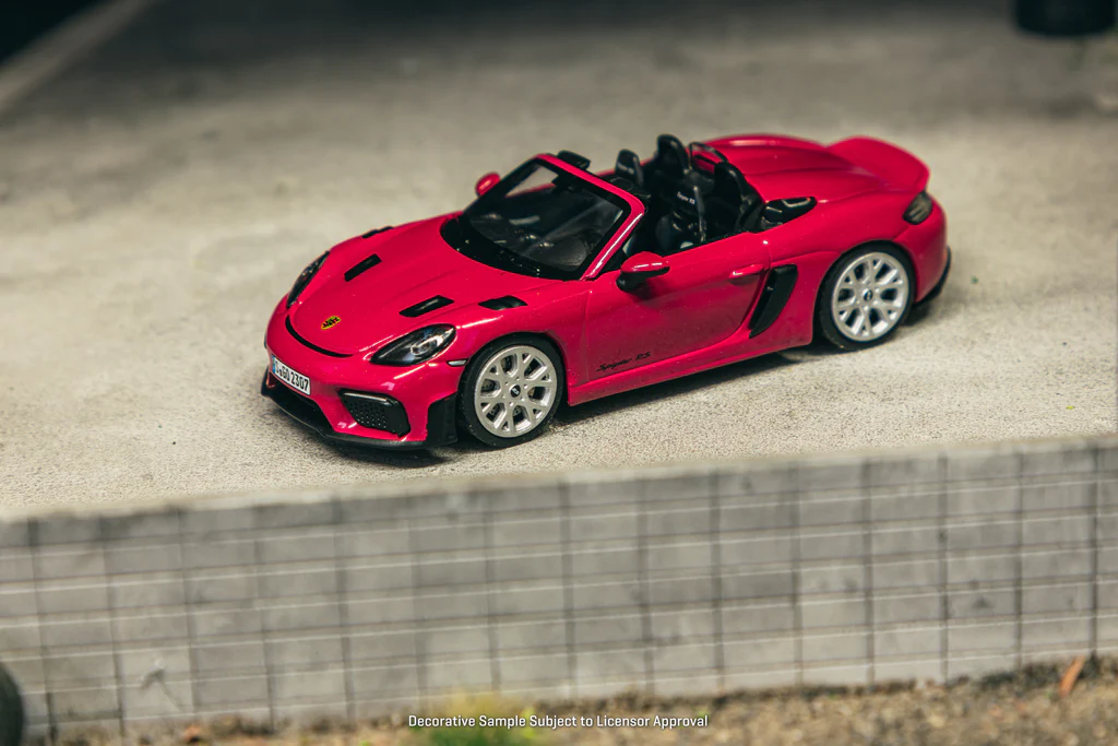 Minichamps X Tarmac Works 1/64 Porsche 718 Spyder RS Ruby Star Neo - COLLAB64 T64MC-008-RS