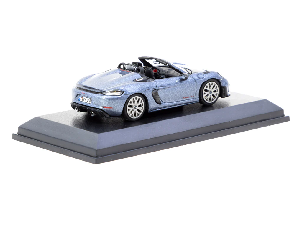Minichamps X Tarmac Works 1/64 Porsche 718 Spyder RS Vanadium Grey Metallic - COLLAB64 T64MC-008-VG