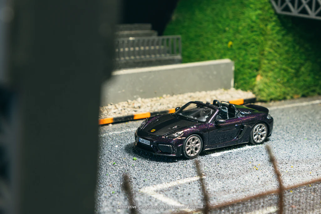 Minichamps X Tarmac Works 1/64 Porsche 718 Spyder RS Viola Metallic - COLLAB64 T64MC-008-VM