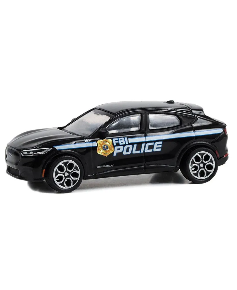 Greenlight 1/64 Hot Pursuit Special Edition - FBI Police 2022 Ford Mustang Mach-E GT Solid Pack 43025-F - Thumbnail