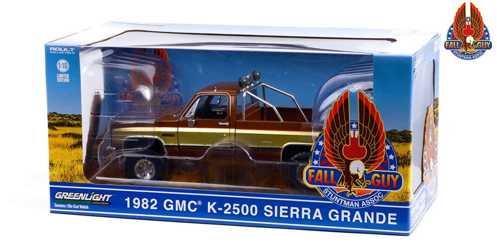 Greenlight 1/18 Fall Guy Stuntman Association - 1982 GMC K-2500 Sierra Grande Wideside 13560 - Thumbnail