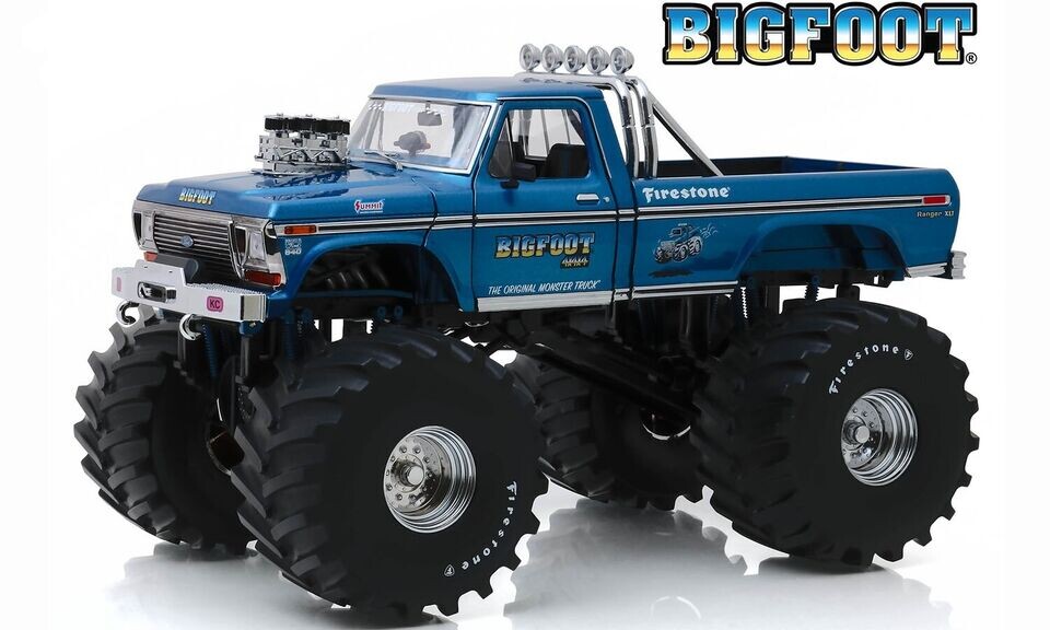 Greenlight 1/18 Kings of Crunch - Bigfoot #1 - 1974 Ford F-250 Monster Truck with 66-Inch Tires 13541 - Thumbnail