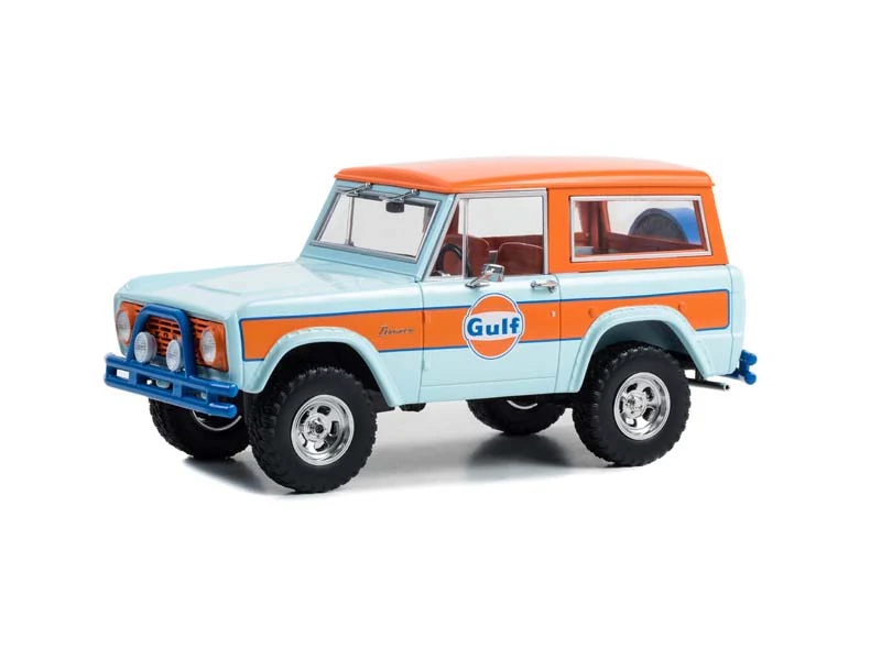 Greenlight 1/24 Running on Empty Series 6- 1966 Ford Bronco - Gulf Oil 85070-A - Thumbnail