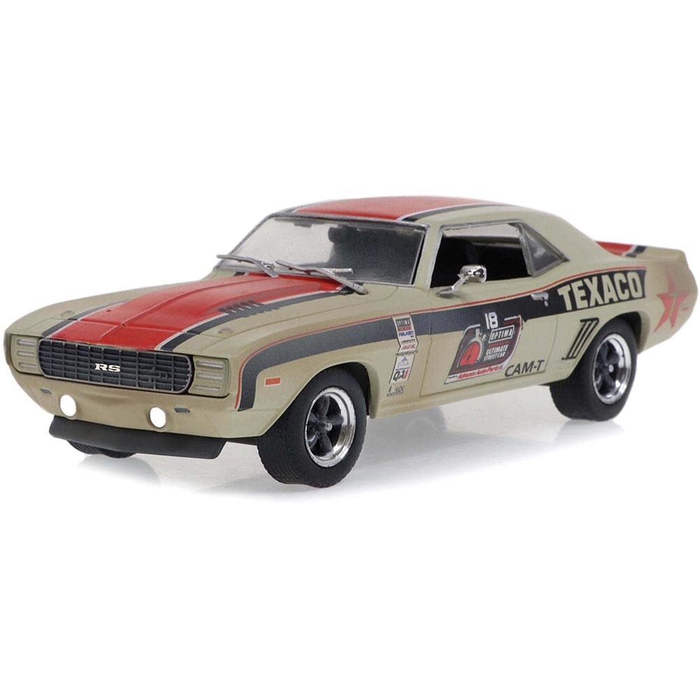 Greenlight 1:43 1969 Chevrolet Camaro RS - Texaco #18 - 2021 OPTIMA Ultimate Street Car National Champion - GTV Class 86353 - Thumbnail