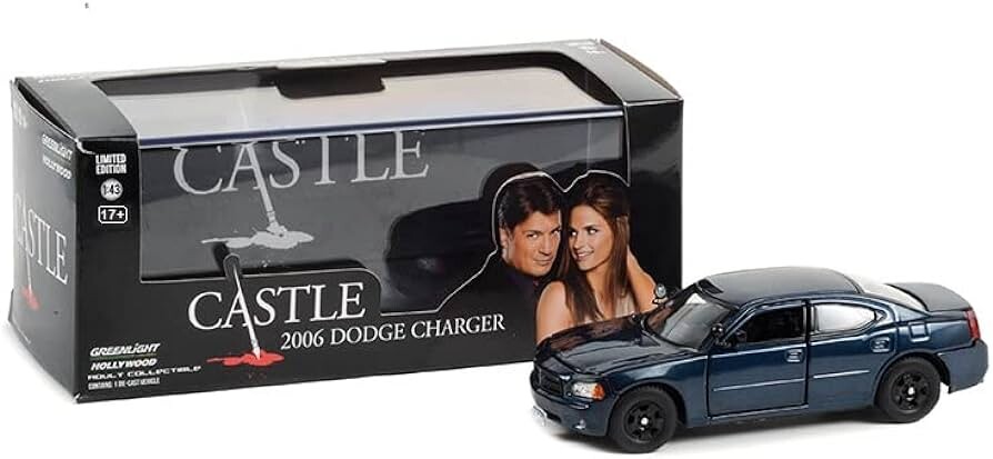 Greenlight 1:43 Castle (2009-16 TV Series) - Detective Kate Beckett's 2006 Dodge Charger - Midnight Blue Pearlcoat 86604 - Thumbnail
