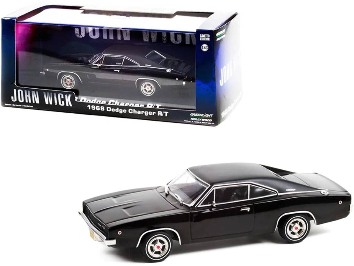Greenlight 1:43 John Wick (2014) - 1968 Dodge Charger R/T 86608
