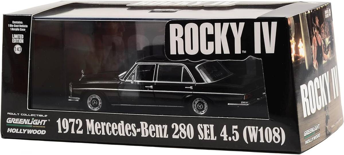 Greenlight 1/43 Rocky IV (1985) - 1972 Mercedes-Benz 280 SEL 4.5 (W108) 86639