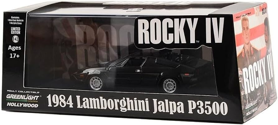Greenlight 1/43 Rocky IV (1985) - Rocky’s 1984 Lamborghini Jalpa P3500 86638 - Thumbnail