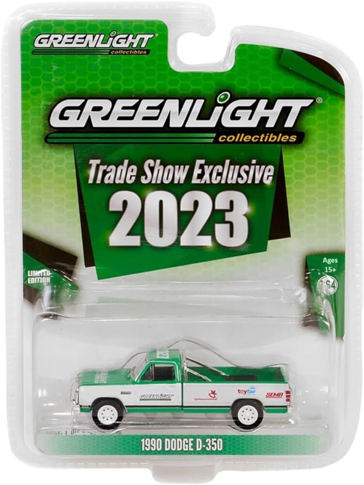 Greenlight 1/64 1990 Dodge D-350 - 2023 GreenLight Trade Show Exclusive 30428 - Thumbnail