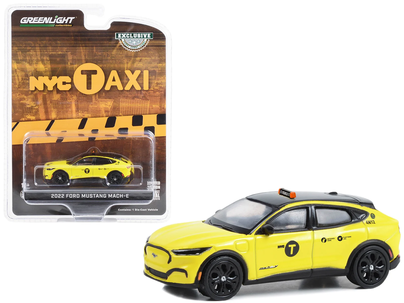 Greenlight 1/64 2022 Ford Mustang Mach-E California Route 1 - NYC Taxi 30430