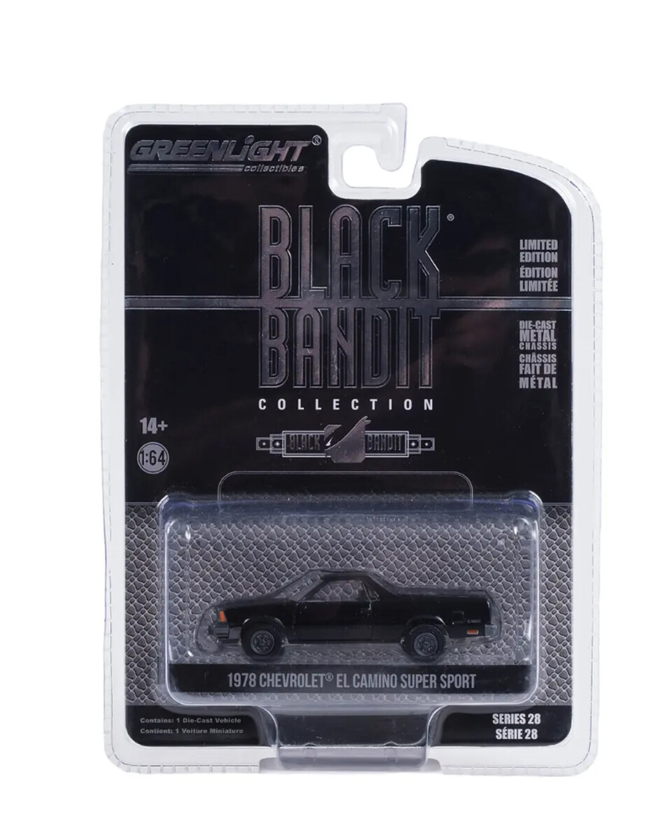 Greenlight 1/64 Black Bandit Series 28- 1978 Chevrolet El Camino 28130-B - Thumbnail