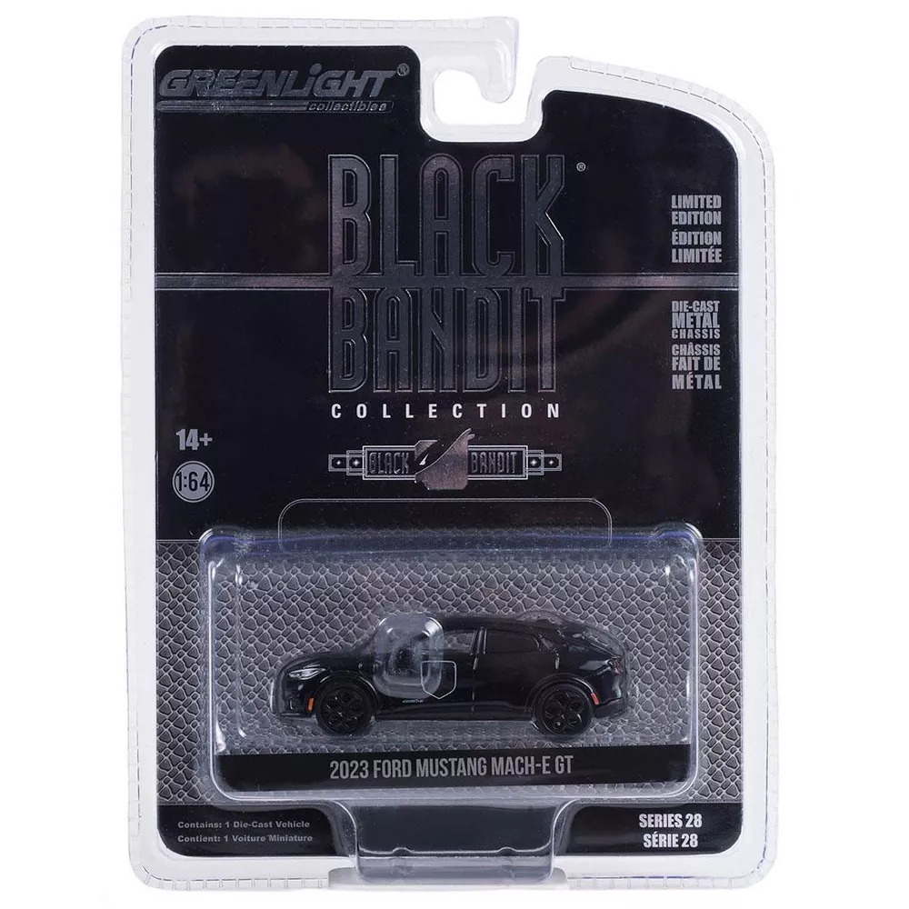Greenlight 1/64 Black Bandit Series 28- 2023 Ford Mustang Mach-e Gt 28130-F