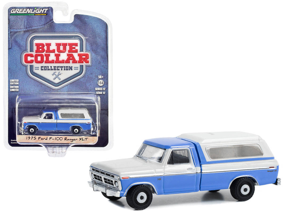 Greenlight 1/64 Blue Collar Collection Series 12- 1975 Ford F 100 Ranger XLT 35260-B